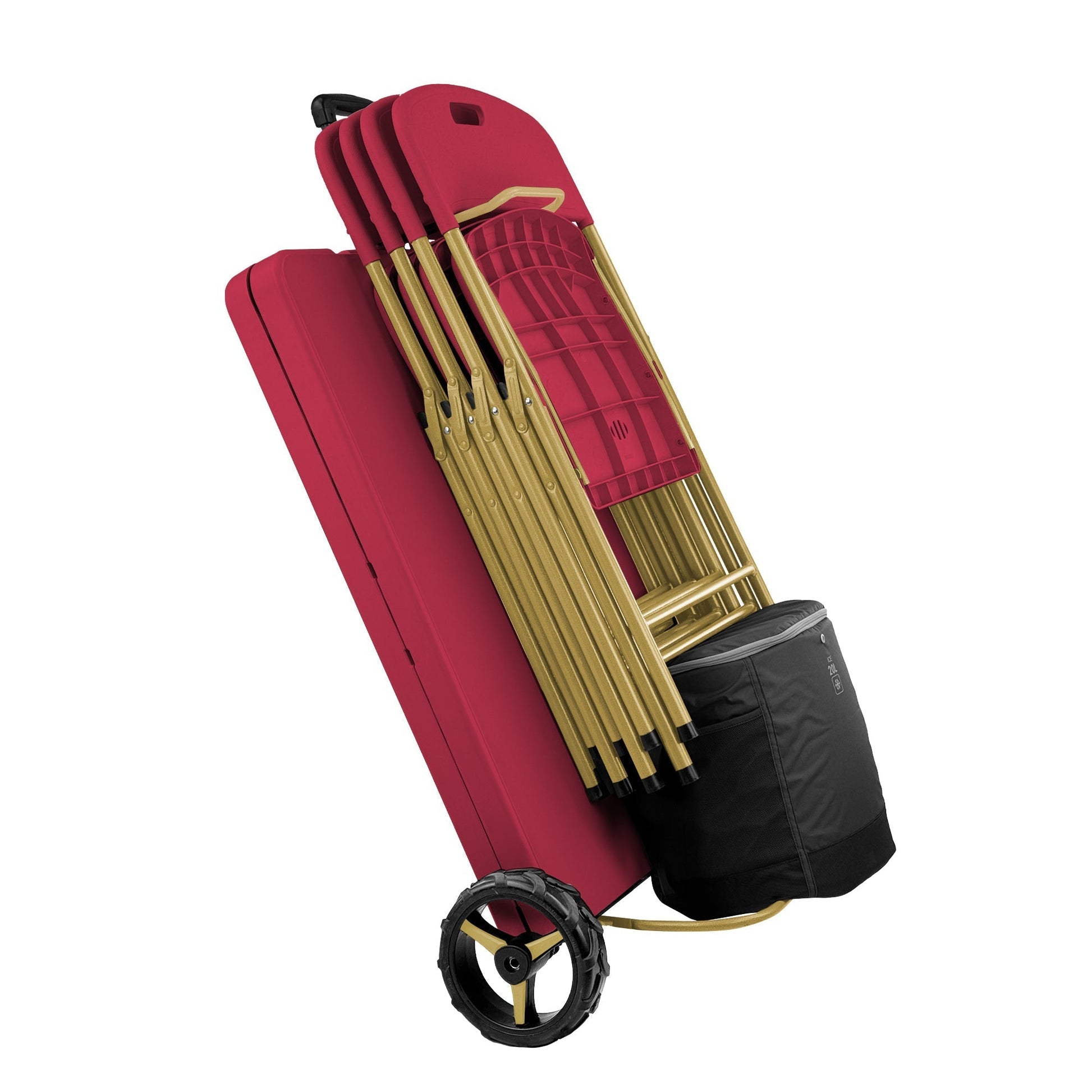 The Rolling Table - 6 Ft. Folding Table on Wheels - Sport Edition